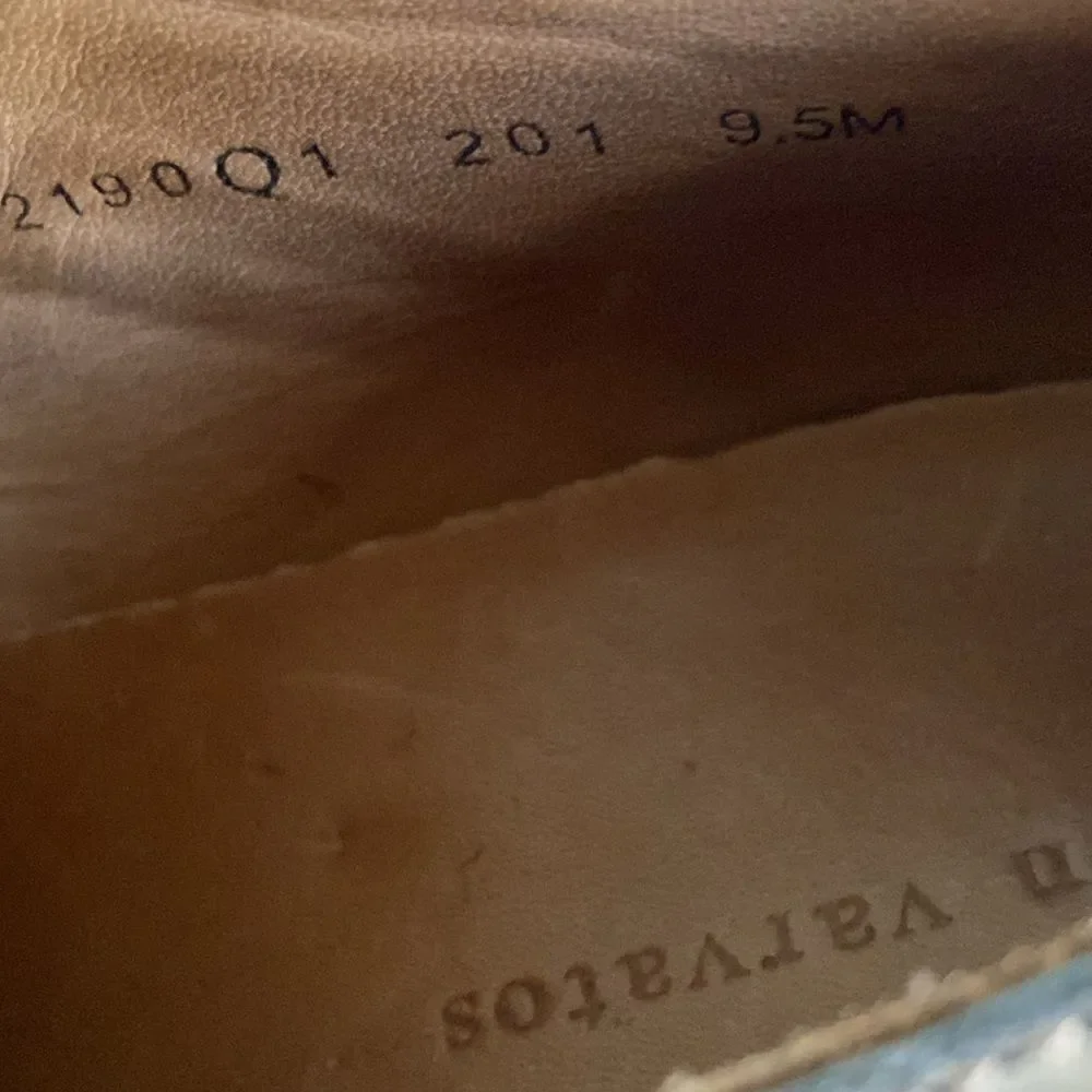 John Varvatos Men’s Brown Wing Tip Derby Shoes Size 9.5 M. Made in Brazil